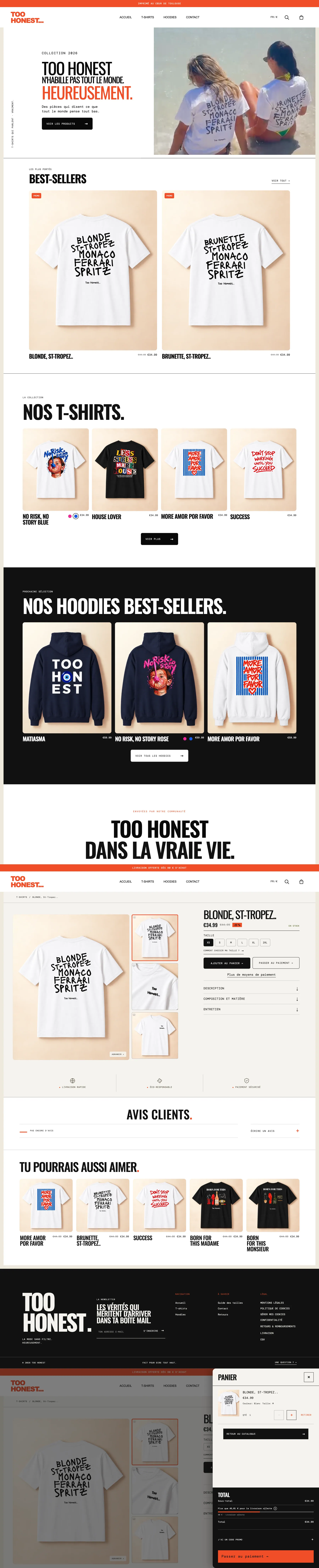 Too Honest — Des CTA qui vendent